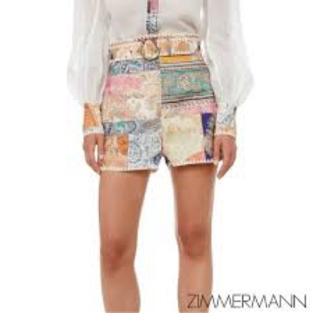 Anneke paisley patchwork shorts